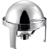 Rechaud Chafing Dish Redondo Tampa Basculante Aço Inox 6,8l