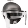 Rechaud Chafing Dish Redondo Tampa Basculante Aço Inox 6,8l - Imagem 2