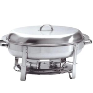 Rechaud Oval Banho Maria 6 Litros Aço Inox